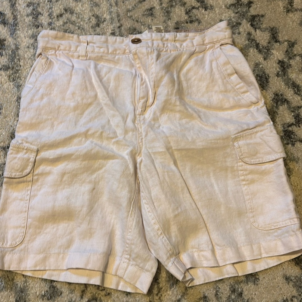 C&C California white linen shorts, size 32